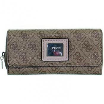 Guarda Bolsas Guess Candace SLG Grande Organizador Marrón