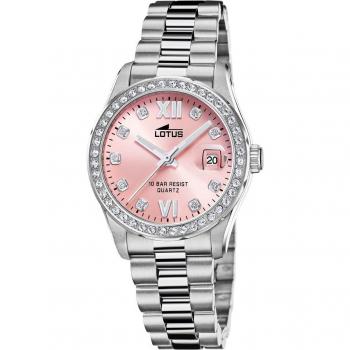 Reloj De Mujer Lotus Freedom Con Esfera Rosa 18933/2