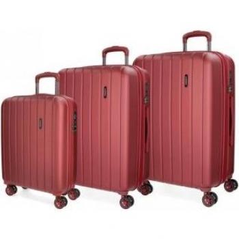 Movom. Juego de maletas Movom Wood rígidas 55