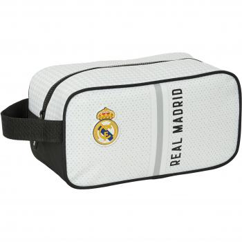 Zapatillero de Viaje Real Madrid C.F. Blanco Gris 29 x 15 x 14 cm