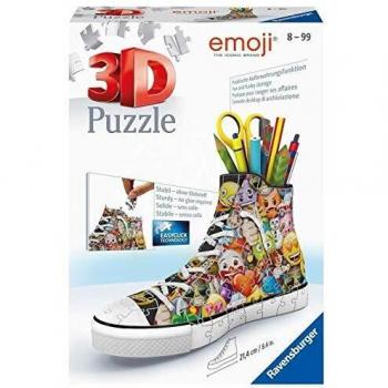 Puzzle 3D Zapatilla Emoji Portalápices