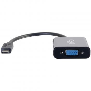 C2G USB3.1-C/VGA Male connector / Female connector Black