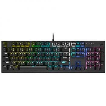 Corsair K60 RGB PRO LOW PROFILE Tastiera Gaming Meccanica, Switch CHERRY MX Low Profile SPEED: Veloce e Preciso, Telaio Resistente Sottile in Alluminio, Retroilluminazione RGB, QWERTY, Nero