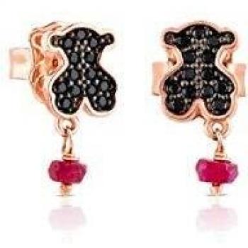 TOUS Pendientes de botón Mujer vermeil