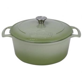 Cocotte de Hierro Fundido Verde MENASTYL 7L
