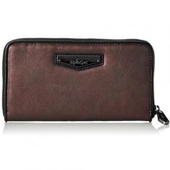 Kipling Nimmi, Billetera para Mujer, Morado (REF34Y Plum Metal), 18.5x10x2 cm