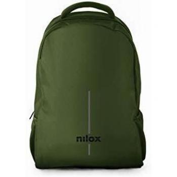 Zaino Porta PC con Doppio Scompartimento Interno, Realizzato in Materiale Riciclato da Bottiglie di Plastica, Verde