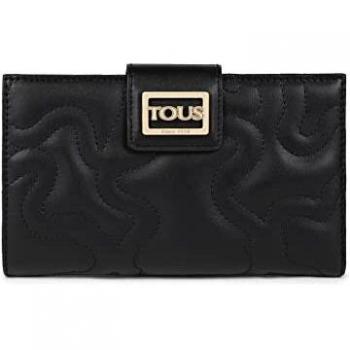 Tous L. K Dream, Accesorio de Viaje-Billetera para Mujer, Negro, Grande