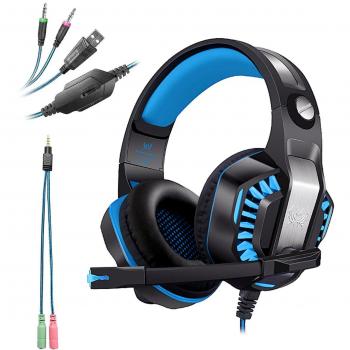 Cuffie Gaming KOTION G2000 USB 3.5 mm con Microfono LED PS4