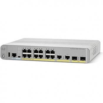 Cisco Catalyst 3560CX-12PD-S Switch di rete a 12 porte Gigabit Ethernet, 12 uscite PoE+, budget PoE 240 W, 2 uplink SFP+ da 10G e 2 uplink in rame da 1G, garanzia limitata a vita (WS-C3560CX-12PD-S)