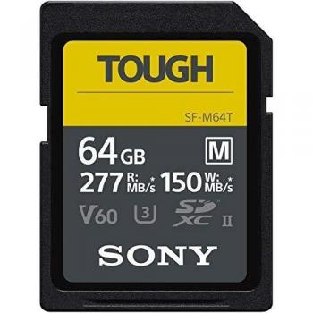 Sony Tough SDXC 64GB M UHS-II U3 277MBs / 150MBs 4K