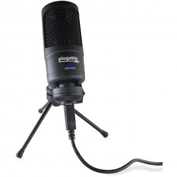 Microfono a condensatore cardioide plugable USB per Windows, OS X e Linux