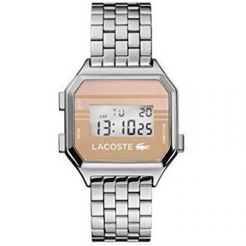 Reloj Lacoste Quarz Digital Hombre Correa Acero Inoxidable
