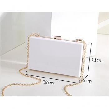 Bolso Transparente de Acrílico para Mujer, Bandolera de Noche