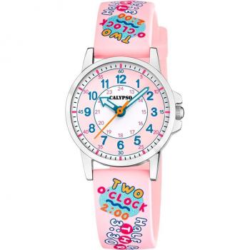 Reloj Calypso K5824/2 Blanco Correa De Caucho, Infantil