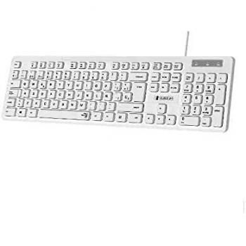 Subblim Tastiera Universale USB SUBKBC-0SSK51 QWERTY Spagnolo Colore Nero Bianco