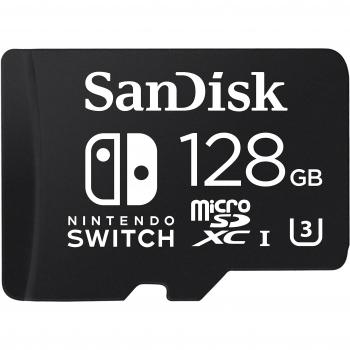 SanDisk Nintendo Switch MicroSDXC Card 128GB, Officially Licensed by Nintendo, Up to 100MB/s Read Speed
