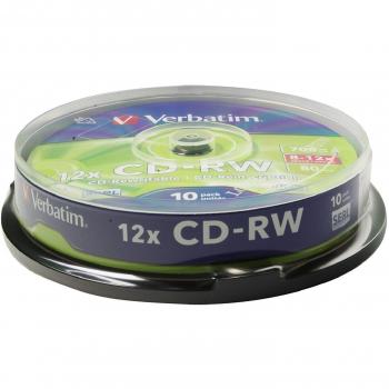Verbatim CD-RW 80 Datalife PLUS 700 MB 10 Pezzi