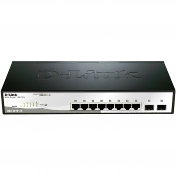D-Link DGS-1210-10 switch di rete Gestito L2 Gigabit Ethernet (10/100/1000) 1U Nero, Grigio