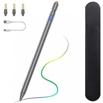 TiMOVO Stylus per iPad con Palm Rejection, iPad Pencil per iPad PRO 2021, iPad 8a Generazione, iPad PRO 11/12.9 Pollici (2018-2021), iPad 7/6a Generazione, iPad Air 4/3, iPad Mini 5a, Grigio Siderale