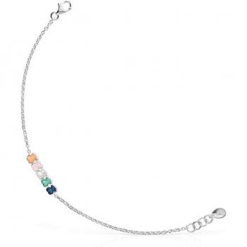 Pulsera Tous Mini Plata con Cinco Ositos