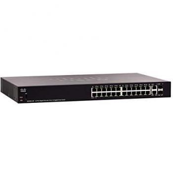 Cisco SG250X-24P-K9-EU Smart 24-port GE, PoE+ 195W, 4x10GE (2x10GBASE-T + 2xSFP+)
