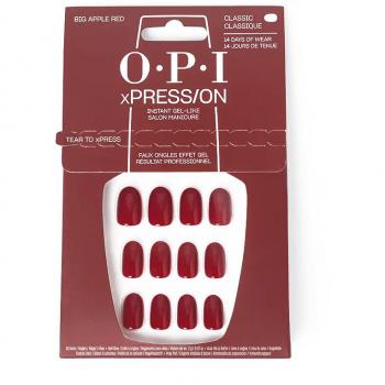 Uñas Artificiales O.P.I xPRESS/ON Rojo Big Apple