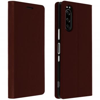 Funda de Piel Auténtica para Sony Xperia 5