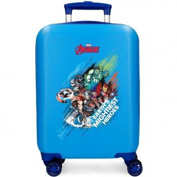 Maleta de Cabina Rígida Avengers Heroes 50 cm Azul