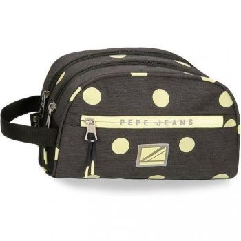 Pepe Jeans. Neceser Pepe Jeans Leire Adaptable negro -26x16x12cm