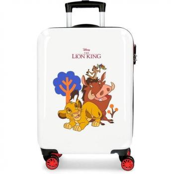 Maleta de cabina Disney Simba & Friends rígida 55 cm Blanco