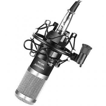 Neewer Set di Microfono a Condensatore per Registrazioni YouTube (Nero/Argento)