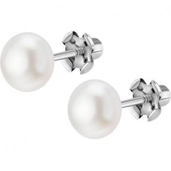 Pendientes Perla Time Road Ws00231/6 Plata, Infantil