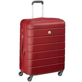 Delsey Paris Lagos Maleta de Mano, 66 cm, 81 Litros, Rojo