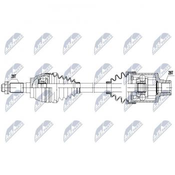 Arbre de transmission NTY NPW‑MZ‑052