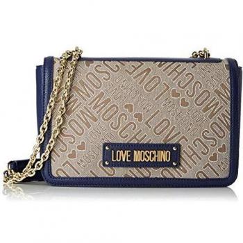Bolso de hombro Love Moschino Tess.jacquard Naturale+pu Mujer Multicolor