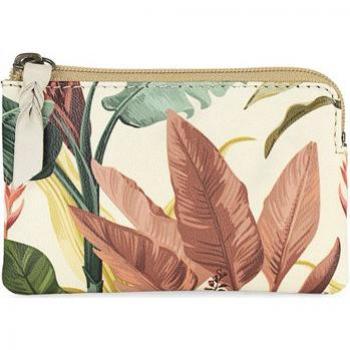 Jaslen Mini Monedero de Cuero con Cremallera