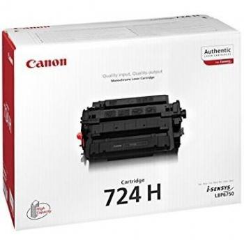 Canon 724H TONER NERO Rendimento 12500 Pagine Imballo in cartone