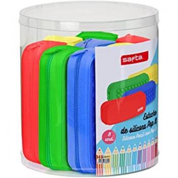 Set de 8 estuches cuadrados de silicona