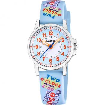 Reloj Calypso K5824/3 Blanco Correa De Caucho, Infantil