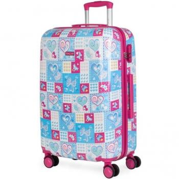 Itaca Aras Maleta PC Mediana Infantil, Color Azul-fucsia