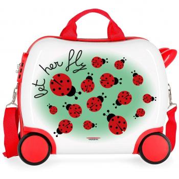 Movom Happy Time Maleta Infantil Multicolor 41x34x20 cms Rígida ABS Cierre combinación 25L 2Kgs 4 Ruedas Equipaje de Mano