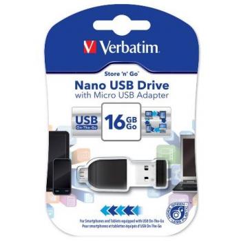 Verbatim Nano 16 GB USB 2.0 con MicroUSB