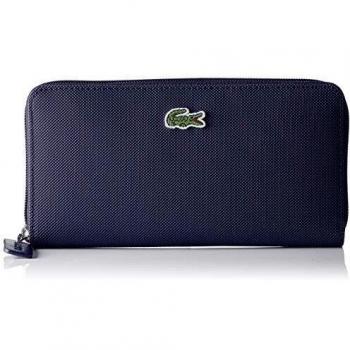 Lacoste L.12.12 Concept, Cartera para Mujer, Azul (Eclipse), 2.5x10.5x20 Centímetros (W x H x L)