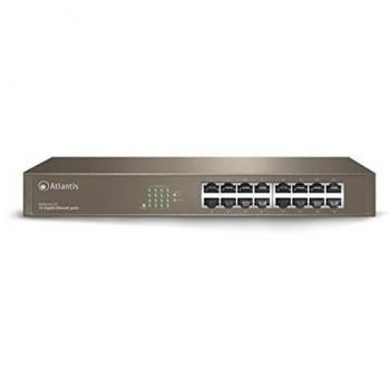 Atlantis NetMaster G16 Switch Gigabit Layer 2 Rack 1U con 16 Porte 10/100/1000 MBps