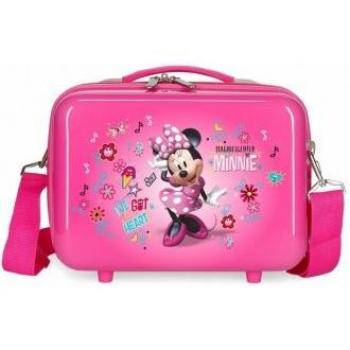 Neceser ABS Enjoy Minnie Corazón Adaptable Fucsia