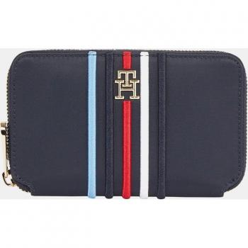 Cartera alargada Tommy Hilfiger de nylon reciclado con rayas