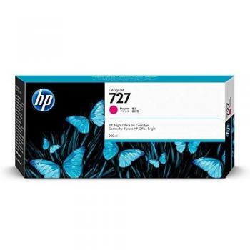HP 727 Magenta 300-ml F9J77A, Cartuccia Originale ad alta capacità, compatibile con Stampanti per Grandi Formati HP DesignJet Serie T2500, T1500 & T900 e con HP 727 Testina di Stampa DesignJet