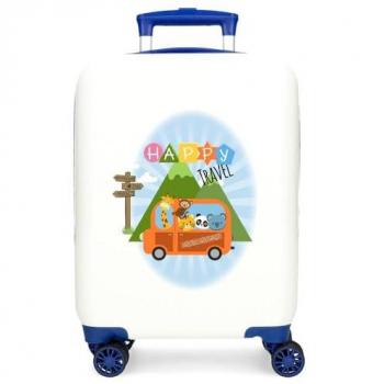 Roll Road Maleta De Cabina ABS Rígida Little Me Happy Blanco