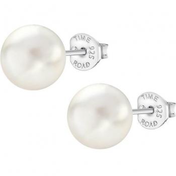 Pendientes Perla Time Road Ws00001/10 Plata, Mujer